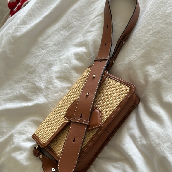 Aspinal of London Crossbody Raffia Bag - Picture 15 of 16